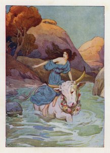 In den Ozean tauchte Jupiter ein und schwamm davon von Harry George Theaker