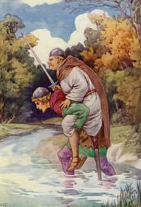 Der Mönch ließ ihn mit seinem großen Gewicht grunzen von Harry George Theaker