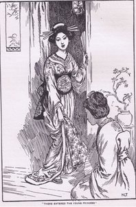 Da trat die junge Prinzessin ein (aus der Schalen tragenden Prinzessin) von Harry George Theaker