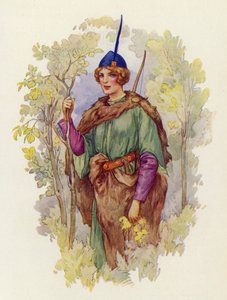 Es gab keine so schöne und liebevolle Frau in ganz den Midlands wie Maid Marian für Robin Hood von Harry George Theaker