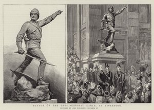 Statue des verstorbenen Generals Earle in Liverpool von Harry Hamilton Johnston