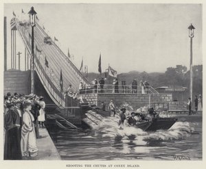 Rutschen auf den Chutes in Coney Island von Harry M. Pettit