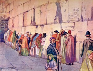 Die Klagemauer, Jerusalem, Palästina, um 1910, aus Ein Buch des modernen Palästina von Richard Penlake, veröffentlicht um 1910 von Harry Morley