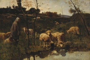 Landschaft mit Schafen, Picardie