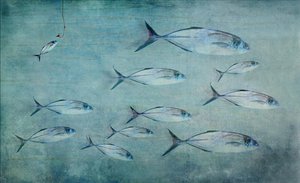 Kleiner Fisch, großer Haken von Harry Wentworth