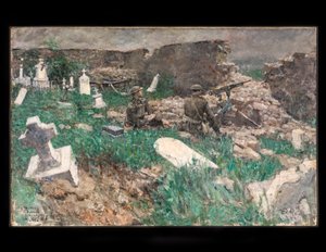 Maschinengewehrstellung, ca. 1918
