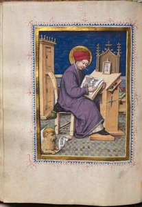 Evangelienbuch mit Evangelistenporträts: Heiliger Markus, ca. 1480