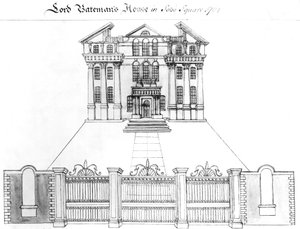 Lord Batemans Haus am Soho Square, 1764