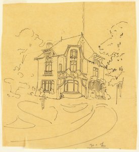 Entwurf für eine private Residenz von Hector Guimard