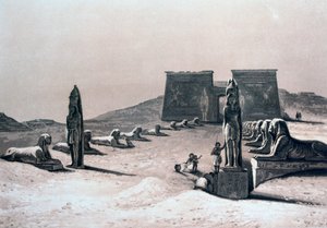 Tempel von Asseboua, Nubien, Ägypten, 19. Jahrhundert von Hector Horeau