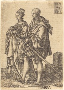 Tanzendes Paar, 1551 von Heinrich Aldegrever