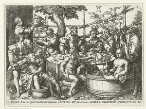 Festmahl des reichen Mannes von Heinrich Aldegrever