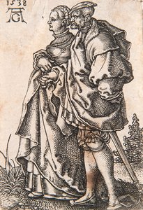 Aus der Serie Die kleinen Hochzeitstänzer, 1538 von Heinrich Aldegrever