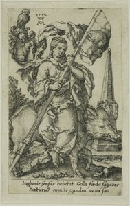 Völlerei, aus den Lastern von Heinrich Aldegrever
