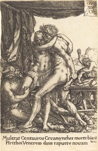 Herkules verhindert die Vergewaltigung von Hippodamia durch die Kentauren