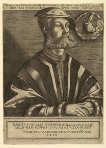 Porträt von Bernard Knipperdolling, einem Anführer der Täufer von Münster von Heinrich Aldegrever