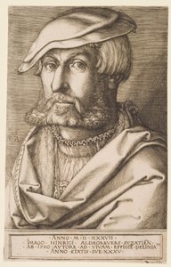 Selbstporträt von Heinrich Aldegrever