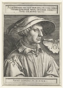 Selbstporträt von Heinrich Aldegrever