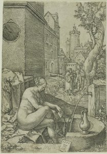 Susanna von den Ältesten überrascht, aus Die Geschichte von Susanna