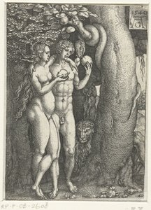 Sündenfall (Geschichte von Adam und Eva) von Heinrich Aldegrever