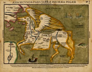 Asia secunda pars terrae informa Pegasi (Asien in Form von Pegasus)