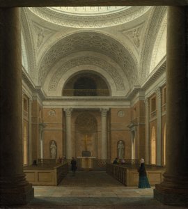 Die Slotskirken von Christiansborg, Kopenhagen, um 1850er Jahre