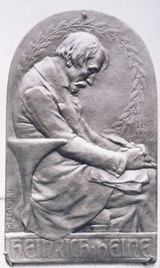 Porträtmedaillon von Heinrich Heine (1797-1856)