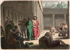 Antikes Griechenland: Im Gymnasium. Platoniker, Epikureer, Zyniker & Ringer von Heinrich Leutemann