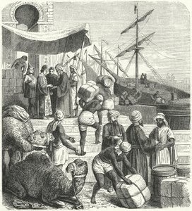 Arabische Händler (Gravur) von Heinrich Leutemann
