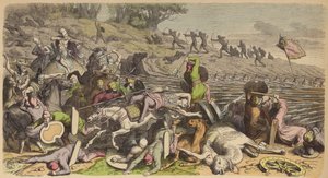 Makedonische Phalanx in einer Schlacht mit den Persern