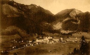 Kloster Ettal von Süden, Bayern, Deutschland, ca. 1922 von Heinrich Sting