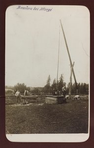 Erster Weltkrieg: die Ukraine in den Jahren 1914-1916 während der Invasion der deutschen Armee. Ein Brunnen