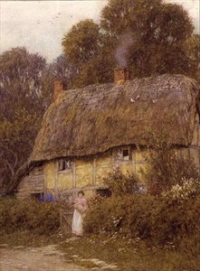 Ein Cottage in Berkshire von Helen Allingham