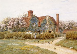 Ein Haus in Buckinghamshire bei Penstreet von Helen Allingham