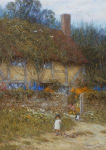 Ein Cottage bei Godalming, Surrey von Helen Allingham