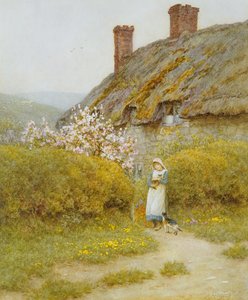Ein Cottage in Dorsetshire von Helen Allingham