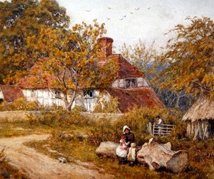 Das Familienhäuschen von Helen Allingham