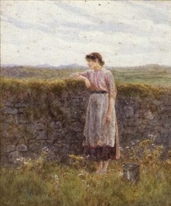 Die junge Milchmädchen von Helen Allingham