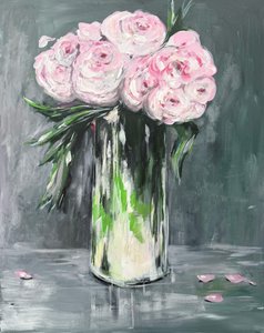 Rosa Pfingstrosen Stillleben