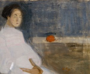Kostümbild I Mädchen mit Orange, Die Bäckertochter, 1908-1909 von Helene Schjerfbeck