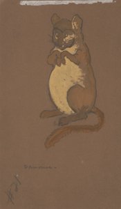 Siebenschläfer (Kostümentwurf für Alice im Wunderland, 1915)