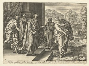 Elia spricht zum zweiten Mal mit König Ahab von Hendrick Goltzius (rejected attribution)