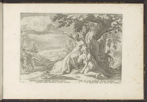 Clymene zeigt Phaëthon seinen Vater, den Sonnengott (Ovidius