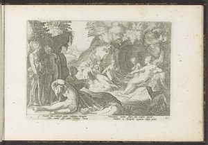 Diana entdeckt die Schwangerschaft von Callisto von Hendrick Goltzius (workshop of)