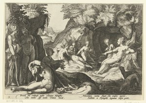 Diana entdeckt die Schwangerschaft von Callisto von Hendrick Goltzius (workshop of)