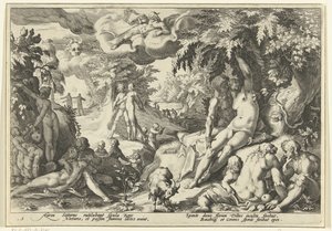 Goldenes Zeitalter von Hendrick Goltzius (workshop of)