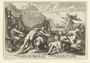 Neptun und die Flussgötter verursachen eine Sintflut