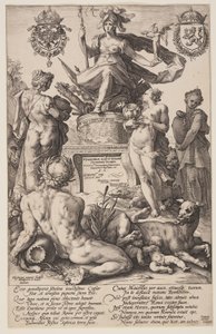 Allegorie von Rom, Titelblatt aus Die Römischen Helden