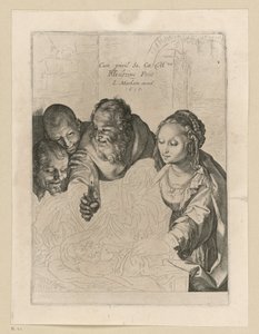 Anbetung der Hirten, 5. Zustand von Hendrick Goltzius
