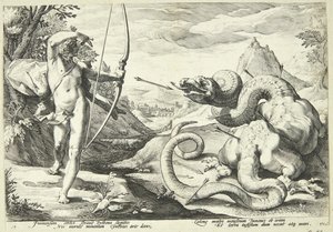 Apollon tötet Python